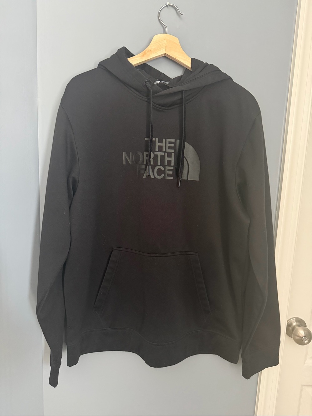 The North Face Black Pullover Hoodie with Tonal Logo